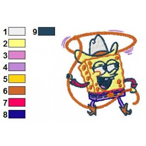 SpongeBob SquarePants Embroidery Design 9